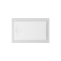 Immagine di Duravit TEMPANO piatto doccia filo pavimento rettangolare L.120 P.70 cm, con foglio impermeabile premontato e Antislip, colore bianco finitura lucido 720196000000001