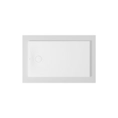 Immagine di Duravit TEMPANO piatto doccia filo pavimento rettangolare L.120 P.70 cm, con foglio impermeabile premontato e Antislip, colore bianco finitura lucido 720196000000001