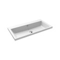 Immagine di Kaldewei PURO lavabo da appoggio L.90 P.46 cm, altezza bordo 4 cm, 3 fori, con troppopieno, colore bianco alpino 900506033001