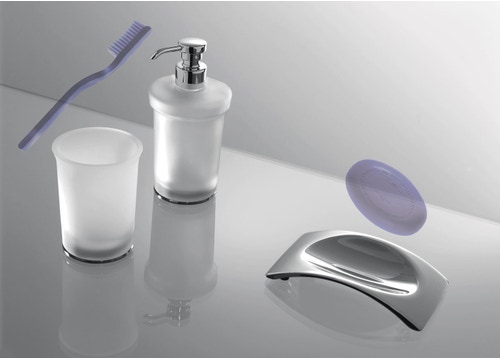 Immagine di Colombo Design LINK porta sapone d'appoggio, finitura cromo B24400CR