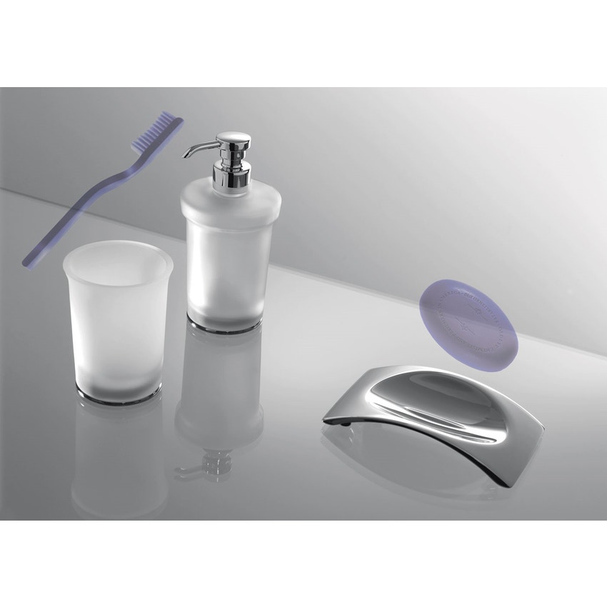 Immagine di Colombo Design LINK porta sapone d'appoggio, finitura cromo B24400CR