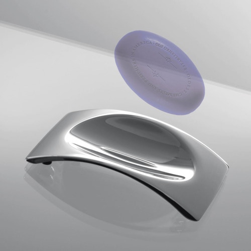 Immagine di Colombo Design LINK porta sapone d'appoggio, finitura cromo B24400CR