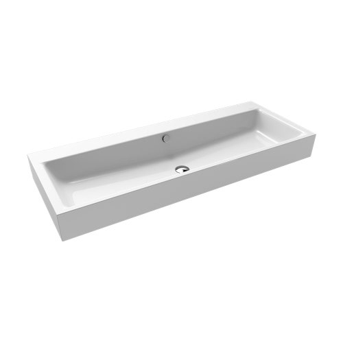 Immagine di Kaldewei PURO lavabo da parete L.120 P.46 cm, senza foro, con troppopieno, colore bianco alpino 906806003001