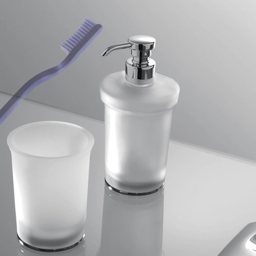 Immagine di Colombo Design LINK dispenser sapone da appoggio, finitura cromo B93110CR-VAN