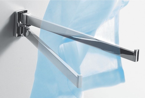 Immagine di Colombo Design LOOK porta salvietta doppio a snodo, finitura vintage lucido B16120VL