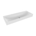 Immagine di Kaldewei SILENIO lavabo da appoggio L.120 P.46 cm, altezza del bordo 12 cm, 3 fori, senza troppopieno, colore bianco alpino 906406273001