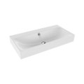Immagine di Kaldewei SILENIO lavabo da parete L.90 P.46 cm, senza foro, con troppopieno, colore bianco alpino 904406003001