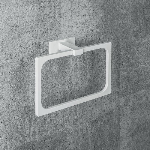 Immagine di Colombo Design LOOK porta salvietta ad anello, colore nero finitura opaco B16310NM
