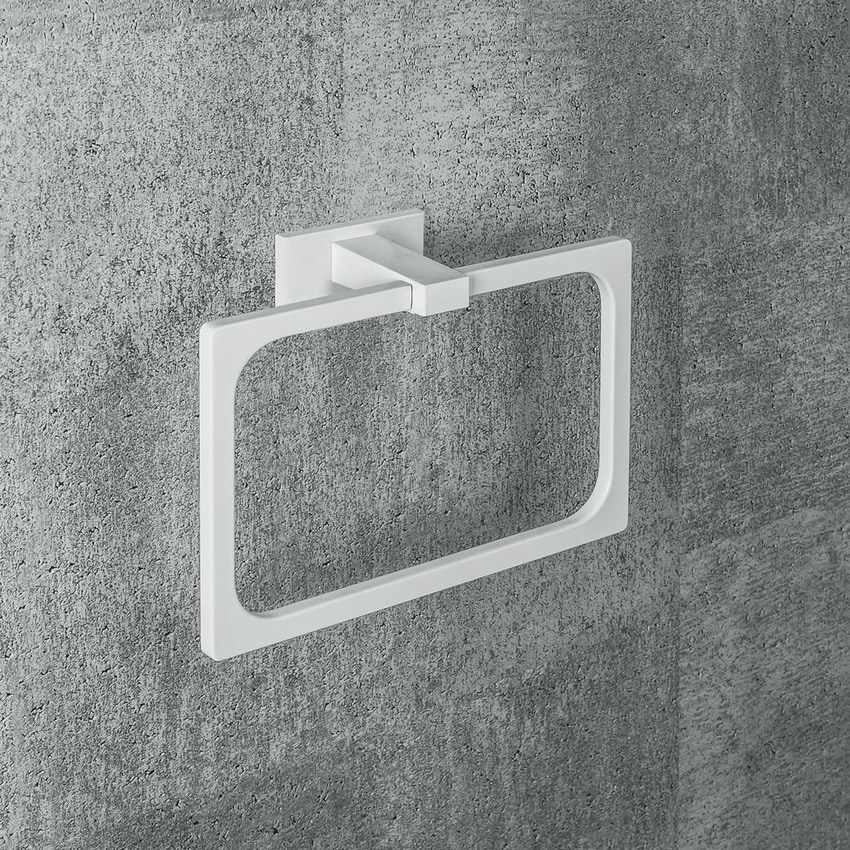 Immagine di Colombo Design LOOK porta salvietta ad anello, colore grafite finitura lucido B16310GL