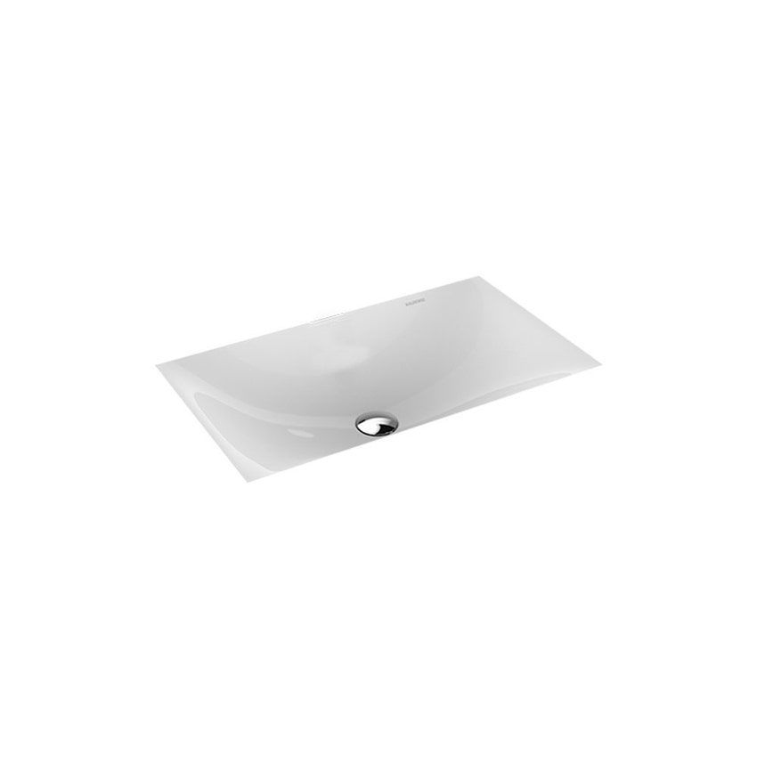 Immagine di Kaldewei SILENIO lavabo da sottopiano L.63.4 P.39.1 cm, senza foro, senza troppopieno, colore bianco alpino 906006313001