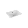 Immagine di Kaldewei SILENIO lavabo da semincasso L.60 P.46 cm, monoforo, con troppopieno, colore bianco alpino 907706013001