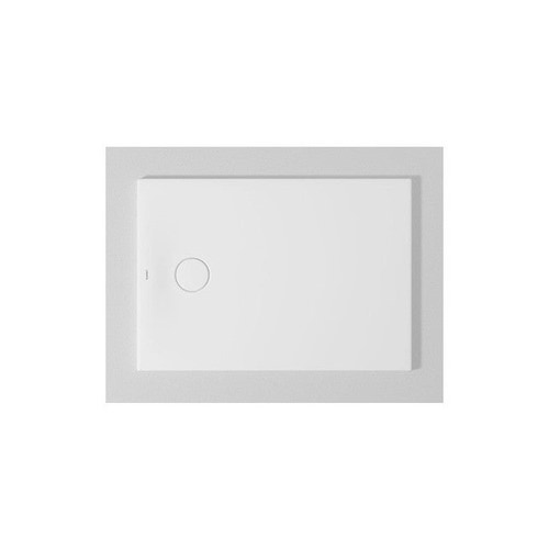 Immagine di Duravit TEMPANO piatto doccia filo pavimento rettangolare L.100 P.70 cm, con foglio impermeabile premontato e Antislip, colore bianco finitura lucido 720193000000001
