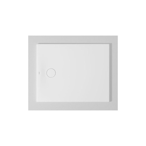 Immagine di Duravit TEMPANO piatto doccia filo pavimento rettangolare L.100 P.80 cm, con foglio impermeabile premontato e Antislip, colore bianco finitura lucido 720194000000001