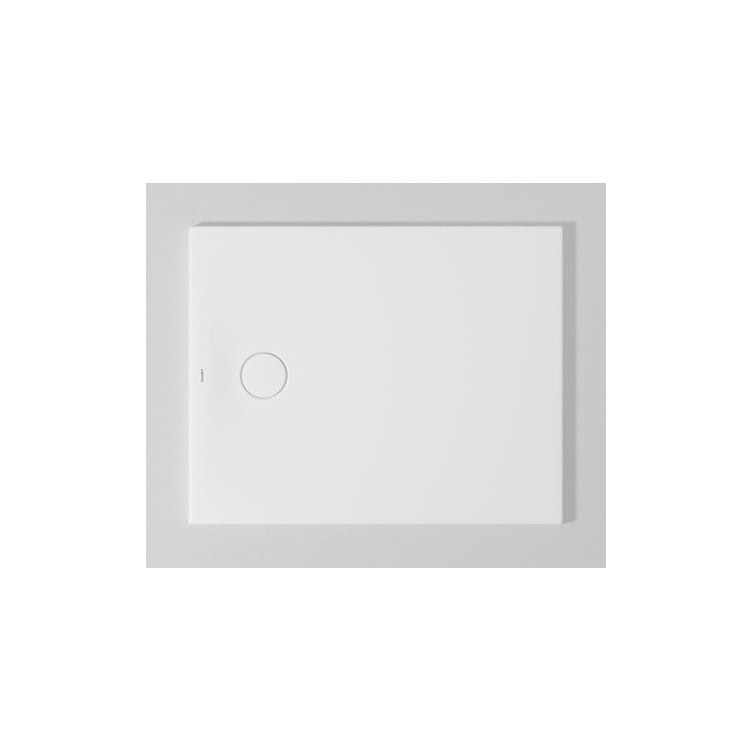 Immagine di Duravit TEMPANO piatto doccia filo pavimento rettangolare L.100 P.80 cm, con foglio impermeabile premontato e Antislip, colore bianco finitura lucido 720194000000001