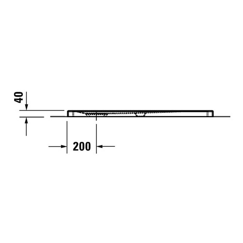 Immagine di Duravit TEMPANO piatto doccia filo pavimento rettangolare L.100 P.80 cm, con foglio impermeabile premontato e Antislip, colore bianco finitura lucido 720194000000001