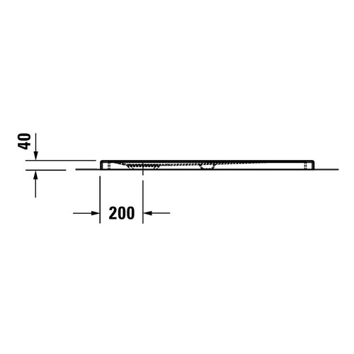 Immagine di Duravit TEMPANO piatto doccia filo pavimento rettangolare L.100 P.90 cm, con foglio impermeabile premontato e Antislip, colore bianco finitura lucido 720195000000001