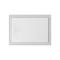 Immagine di Duravit TEMPANO piatto doccia filo pavimento rettangolare L.120 P.80 cm, con foglio impermeabile premontato e Antislip, colore bianco finitura lucido 720197000000001