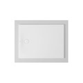Immagine di Duravit TEMPANO piatto doccia filo pavimento rettangolare L.120 P.90 cm, con foglio impermeabile premontato e Antislip, colore bianco finitura lucido 720198000000001