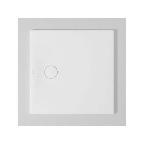Immagine di Duravit TEMPANO piatto doccia filo pavimento quadrato 80 cm, con foglio impermeabile premontato e Antislip, colore bianco finitura lucido 720187000000001