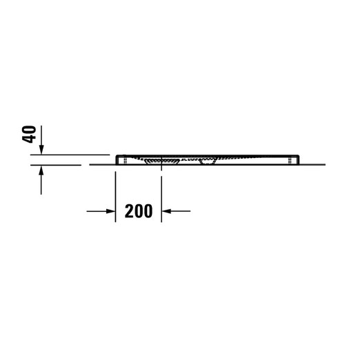 Immagine di Duravit TEMPANO piatto doccia filo pavimento quadrato 80 cm, con foglio impermeabile premontato e Antislip, colore bianco finitura lucido 720187000000001