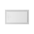 Immagine di Duravit TEMPANO piatto doccia filo pavimento rettangolare L.140 P.75 cm, con foglio impermeabile premontato e Antislip, colore bianco finitura lucido 720200000000001