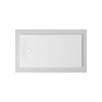 Immagine di Duravit TEMPANO piatto doccia filo pavimento rettangolare L.140 P.75 cm, con foglio impermeabile premontato e Antislip, colore bianco finitura lucido 720200000000001