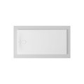 Immagine di Duravit TEMPANO piatto doccia filo pavimento rettangolare L.150 P.75 cm, con foglio impermeabile premontato e Antislip, colore bianco finitura lucido 720204000000001
