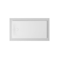 Immagine di Duravit TEMPANO piatto doccia filo pavimento rettangolare L.150 P.75 cm, con foglio impermeabile premontato e Antislip, colore bianco finitura lucido 720204000000001