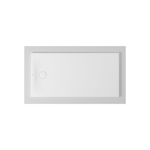 Immagine di Duravit TEMPANO piatto doccia filo pavimento rettangolare L.150 P.75 cm, con foglio impermeabile premontato e Antislip, colore bianco finitura lucido 720204000000001