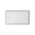 Immagine di Duravit TEMPANO piatto doccia filo pavimento rettangolare L.150 P.80 cm, con foglio impermeabile premontato e Antislip, colore bianco finitura lucido 720205000000001