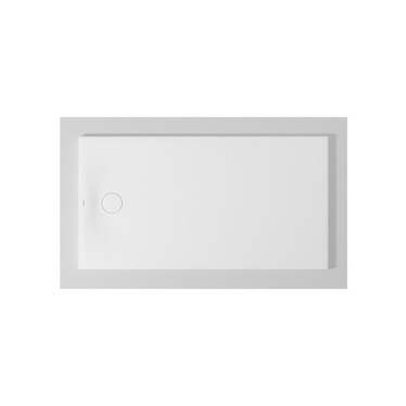 Duravit TEMPANO piatto doccia filo pavimento rettangolare L.150 P.80 cm, con foglio impermeabile premontato e Antislip, colore bianco finitura lucido 720205000000001