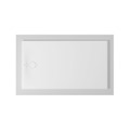 Immagine di Duravit TEMPANO piatto doccia filo pavimento rettangolare L.160 P.90 cm, con foglio impermeabile premontato e Antislip, colore bianco finitura lucido 720208000000001