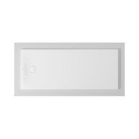 Immagine di Duravit TEMPANO piatto doccia filo pavimento rettangolare L.170 P.70 cm, con foglio impermeabile premontato e Antislip, colore bianco finitura lucido 720210000000001