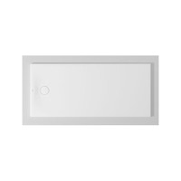 Immagine di Duravit TEMPANO piatto doccia filo pavimento rettangolare L.170 P.75 cm, con foglio impermeabile premontato e Antislip, colore bianco finitura lucido 720211000000001