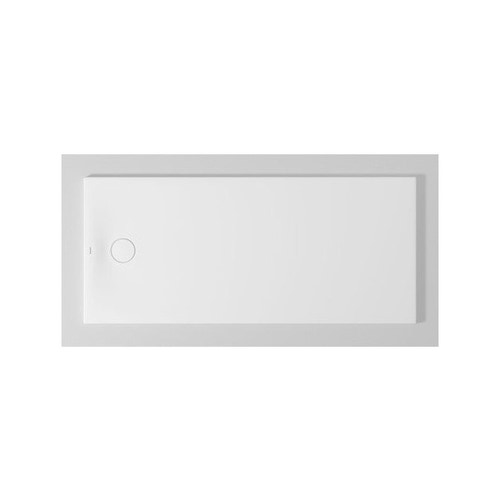 Immagine di Duravit TEMPANO piatto doccia filo pavimento rettangolare L.170 P.75 cm, con foglio impermeabile premontato e Antislip, colore bianco finitura lucido 720211000000001