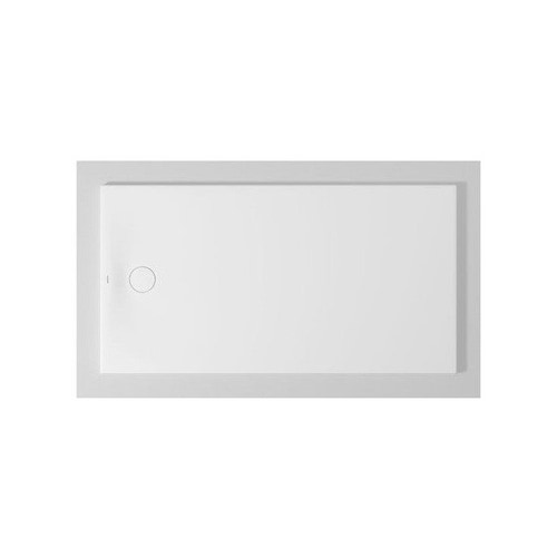 Immagine di Duravit TEMPANO piatto doccia filo pavimento rettangolare L.170 P.90 cm, con foglio impermeabile premontato e Antislip, colore bianco finitura lucido 720212000000001
