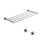 Immagine di Colombo Design PLUS set a muro con rack porta salviette e 2 appenditutto, finitura cromo SETPL004