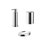 Immagine di Colombo Design PLUS set da appoggio con dispenser sapone, porta sapone e bicchiere, finitura cromo SETPL005