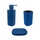 Colombo Design TRENTA MOOD set d'appoggio con portasapone, dispenser sapone e porta bicchiere, colore capri blue SETRM002