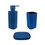Immagine di Colombo Design TRENTA MOOD set d'appoggio con portasapone, dispenser sapone e porta bicchiere, colore capri blue SETRM002
