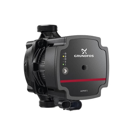 Immagine di Grundfos ALPHA1 L 15-40 130 Circolatore a rotore bagnato a velocità variabile per impianti di riscaldamento domestici, bocche filettate G 1", prevalenza max 4 m 99160550