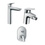 Immagine di Hansgrohe LOGIS set rubinetteria con miscelatore lavabo con scarico, miscelatore bidet con scarico, miscelatore monocomando vasca ad incasso e corpo incasso, finitura cromo SETLOG002