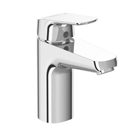 Immagine di Ceramica Dolomite BASE set rubinetteria con miscelatore lavabo con scarico, miscelatore bidet con scarico, miscelatore monocomando ad incasso per vasca e doccia e corpo incasso incluso, finitura cromo SETBA002
