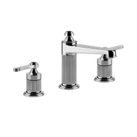 Immagine di Gessi VENTI20 gruppo lavabo 3 fori H.16 cm, senza scarico, con flessibili di collegamento, finitura cromo 65014#031