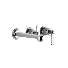 Immagine di Gessi VENTI20 miscelatore a parete, 2 vie, con deviatore e bocca, finitura cromo 65042#031