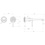 Immagine di Gessi VENTI20 miscelatore lavabo da parete P.22 cm, senza scarico, finitura gold brushed pvd 65089#716