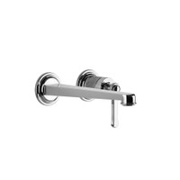 Immagine di Gessi VENTI20 miscelatore lavabo da parete P.22 cm, senza scarico, finitura cromo 65089#031