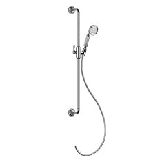 Immagine di Gessi VENTI20 asta saliscendi con doccetta anticalcare e flessibile 150 cm, finitura cromo 65144#031