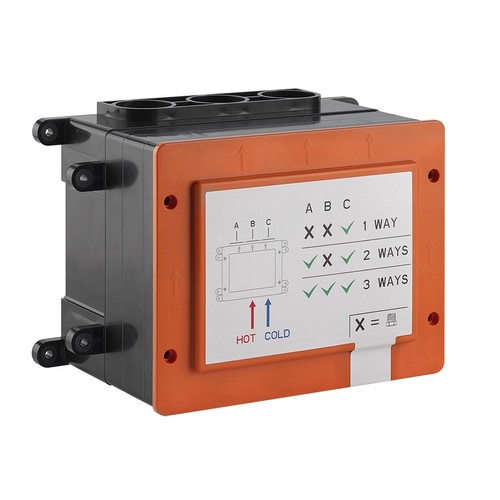 Immagine di Gessi Parte incasso per miscelatore termostatico, con attacchi da 1/2" 63001#031