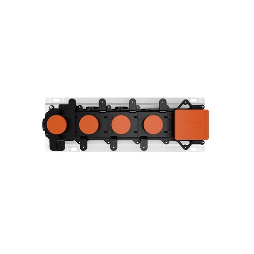 Immagine di Gessi Parte incasso per miscelatore termostatico a tre funzioni, con attacchi da 3/4" 63013#031